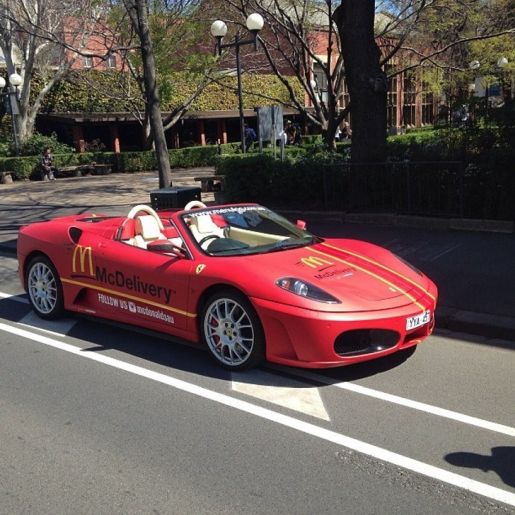 mcdonalds-delivering-food-in-a-ferrari-only-in-australia