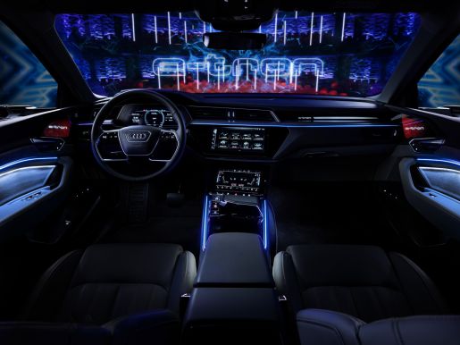 The Audi e tron prototype on the stage in the Royal Danish Playhouse in Copenhagen medium 1