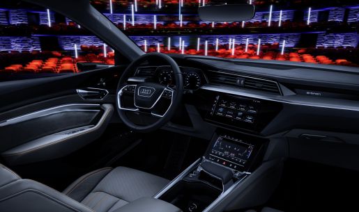 The Audi e tron prototype on the stage in the Royal Danish Playhouse in Copenhagen medium 2